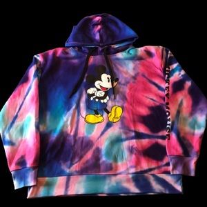 Disney Tie-Dyed Style Mickey Mouse Hoodie
